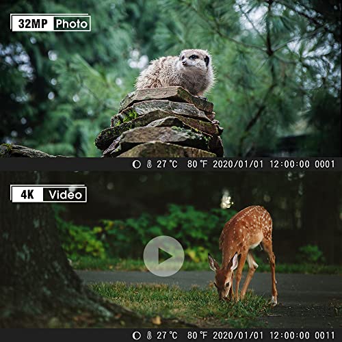 COOLIFE Wildkamera 4K 32MP Qualität