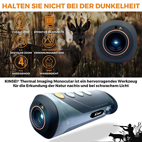 Wärmebild-Monokular, Wärmebildkamera, Wärmebild-Monokular-Nachtsicht-Teleskop, 10-mm-Brennweite Qualität